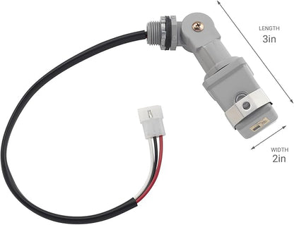 Kichler Plug-In Photocell, Lighting Sensor Compatible with Kichler Transformers, (4.25" H x 2" W x 2" L), 15565BK