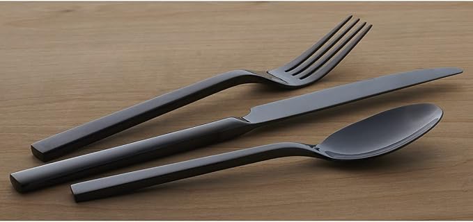 Oneida Chefs Table Midnight Matte 20-Piece Silverware Set