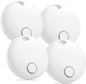 Air Tracker 4 Pack, Smart Bluetooth Tracker Works with Apple Find My (iOS Only), Item Finder Locator for Keys, Luggage, Backpack, IP67 Waterproof, White