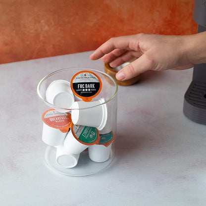 Fresh Roasted Coffee,100% Water Processed Half-Caf Colombian, Kosher, K-Cup Compatible, 24 Pods