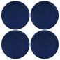 Wood Grip - Lids for Pyrex and Anchor Round Glass Containers - Lids for Pyrex Glass Containers - Replacement Lids (Blue, 2 Cups, 4 Pack)