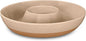 Mora Ceramic Chips and Dip Serving Tray: Large Divided Party Bowl Set for Chips & Salsa, Veggies & Dip, Fruit, Snacks, Entertaining, Hosting, etc. Minimalist Design for the Modern Hostess - Chai