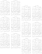 Cabilock 12pcs Clear Plastic Garment Bags with Hanger Opening Dustproof Clothing Protectors for Hanging Suits Coats Dresses and Jackets Laundry Clothing Covers for Closet Storage and Travel