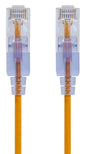 Monoprice Cat6A 1ft Yellow 10-Pk Patch Cable UTP 30AWG 10G Pure Bare Copper Snagless RJ45 SlimRun Series Ethernet Cable