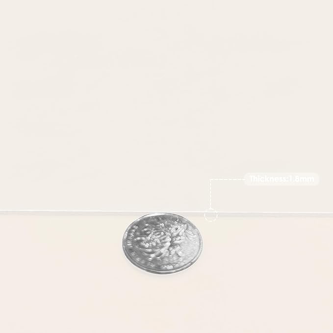 Leather Table Cover,1.8mm Thick,42x66 Inch Table Protector,Table Protector for Dining Room Table,Dining Table Cover,Table Cover Protector,Table Pad,White Table Cover(White+White,42x66)