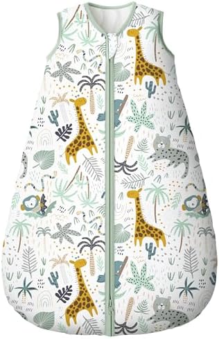 Yoofoss Baby Sleep Sack 0-6 Months 100% Organic Cotton TOG 2.5 2-Way Zipper