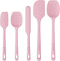 5 Pieces Silicone Spatula Set, Food Grade Rubber Spatula, Upgrade Strong Handle with Ergonomic Grip, Heat Resistant Up to 600°F for Nonstick Cookware, Cooking Candy Series