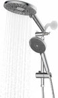 Shower Head with Filters - High Pressure Shower Filter Heads for Hard Water with Handheld - Dual Filtration Removes Chlorine, Fluoride, Heavy Metals (Chrome)