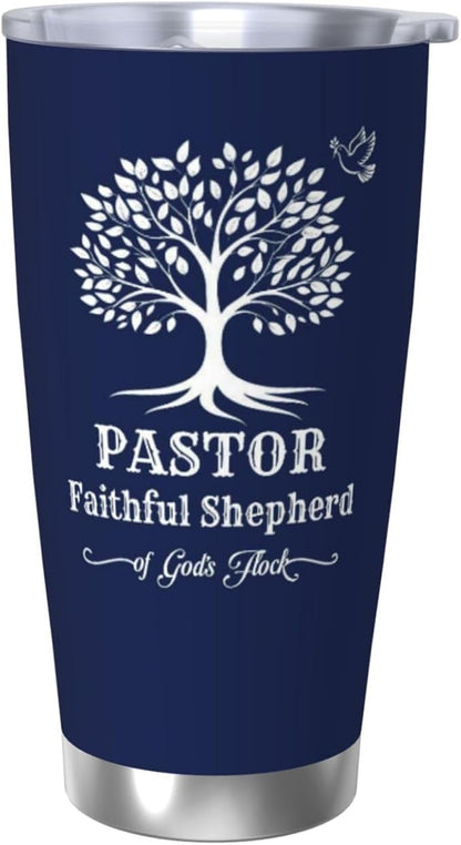 Pastor Gifts for Men, Religious Coffee Mugs, Pastors Christian Tumbler,20oz Coffee Tumbler, Pastor Appreciation Travel Mug