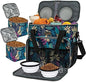 BAGLHER Dog Travel Bag, Pet Travel Bag (ALL Pet Travel Supplies), With 2 Pet Food Containers and 2 Collapsible Silicone Bowls; Essential Kits for Travel Hawaii
