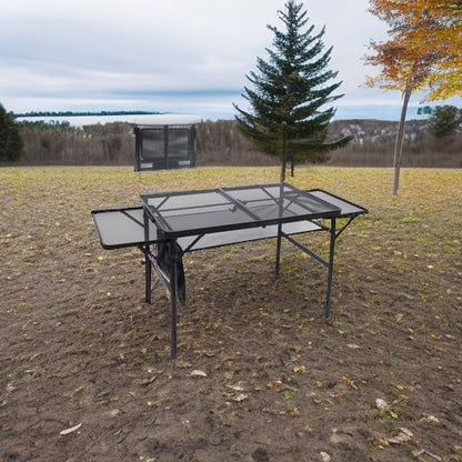 Nice C Metal Folding Grill Table, Camping Tailgate Grill Station