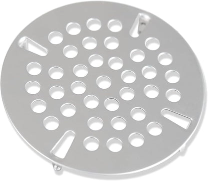 3-1/2" Commercial Sink Drain Strainer Replacement, Waste Drain Cover Screen, Flat Strainer Only for Commercial Sink Drain with Lever Handle, Stainless Steel (NOT Universal)