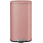 AthLike Trash Can, Stainless Steel Kitchen Garbage Can, Step Waste Bin with Hinged Lid and Removable Inner Bucket, Soft-Close, Dustbin for Bathroom Bedroom Living Room Home (Pink, 8 Gal)