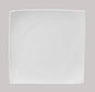 Bone China Elegance White Square Plate 10.5", Set of 6 Pieces