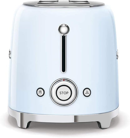 Smeg Retro Drip Coffee Machine and 2-Slice Toaster Bundle… (Blue)