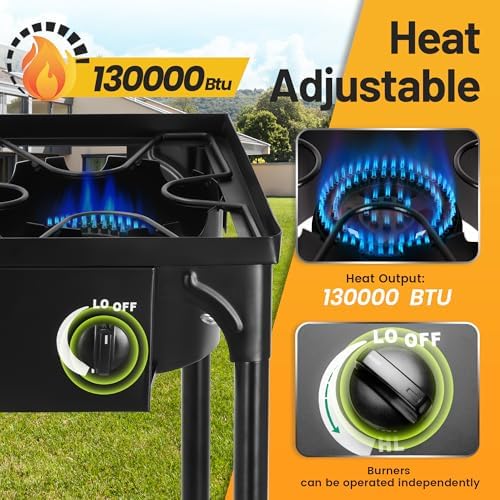 Outdoor Camping Stove, 130000 BTU Single Burner