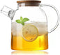 Glass Teapot Stove Safe, with Removable Filter Infuser, Suit for Loose Leaf Tea and Flowering Tea (60.8oz)
