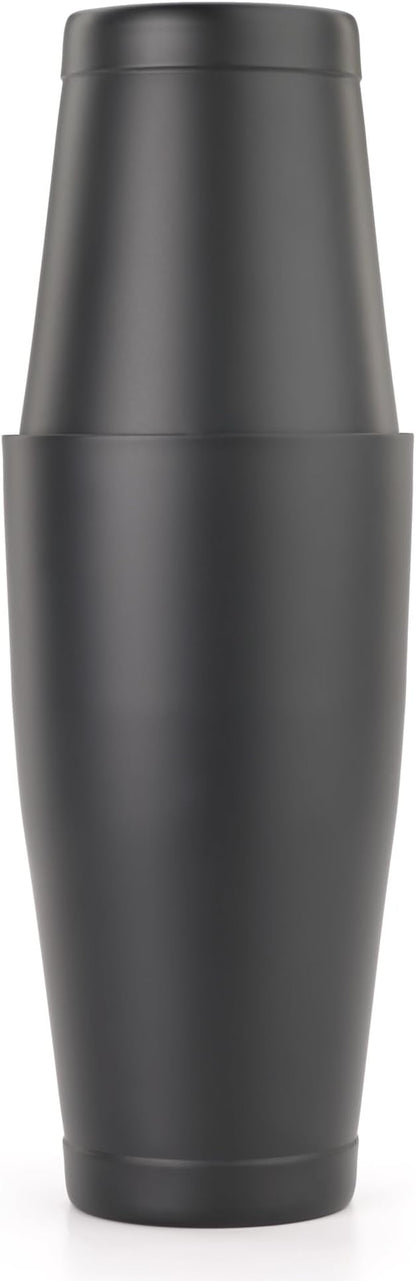 Barfly Shaker Cocktail Tin, Set (18 oz and 28 oz), Matte Black