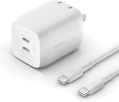 65W DUAL USB-C GAN CHARGER + CABLE