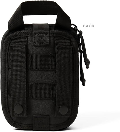 My Medic Sidekick Pro - Camping Hiking and Backpacking First Aid Kit - 70 Items with Tourniquet - HSA and FSA Eligible - Small Ifak Great for Travel or Motorcycle - Portable Emergency Kit – Black