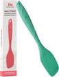 Kitchen Mama WaltzGrip Platinum Silicone Scraping Spatula: Heat Resistant, Seamless, Non Stick for Frying Pan Cookware, Safe, Flexible Bowl Scraper - Ideal for Mixing, Baking, Stirring (Teal)
