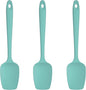 U-Taste Silicone Spoon Spatula Set, 600ºF High Heat Resistant Food Grade Flexible Rubber Scraper, Cooking Mixing Baking Kitchen Utensils Set of 3 (Aqua Sky)