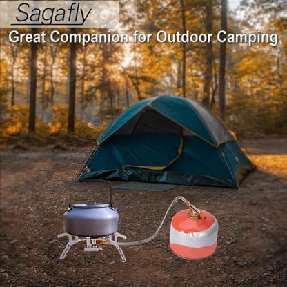 Portable Camping Gas Stove with 1LB Propane Tank Adapter