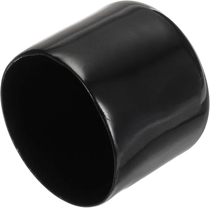 uxcell 20pcs Rubber End Caps 35mm ID Vinyl PVC Round Tube Bolt Cap Cover Screw Thread Protectors Black