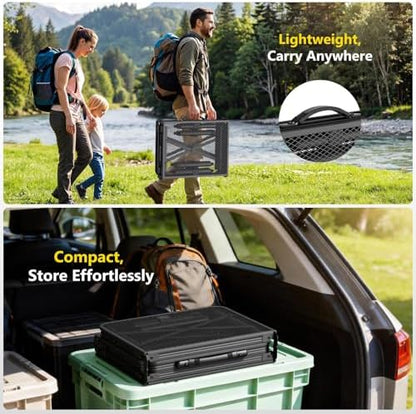 Raynesys Portable Folding Grill Table for Outside for Picnic, Camping