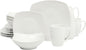 Gibson Home Zen Buffet White Porcelain Dinnerware Set