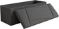 Ottoman with Storage, 43 Inches Folding Storage Ottoman Bench for Bedroom, End of Bed Bench, Entryway and Living Room, 43"x15"x15",Dark Gray