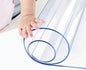 Clear Table Protector for Dining Room Table Wooden Furniture Screen Protection Tabletop Protector Plastic Wipeable Tablecloth Thicken Desk Blotter Cover Mat Protective Vinyl Pad Easy Clean 24x42 inch