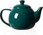 Sweejar Porcelain Teapot with Removable Stainless Steel Infuser,Microwave & Dishwasher Safe Tea Pots for Loose Tea,Tea Infuser Pots for Chrismas Women Gift (30oz Jade)