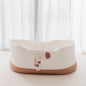 XYNAUTUVersatile Foldable Storage Basket, Natural Cotton Rope Organizer with Sturdy Handles for Nursery, Bedroom, Beach, and as a Pet Bed 27.56 × 15.75in
