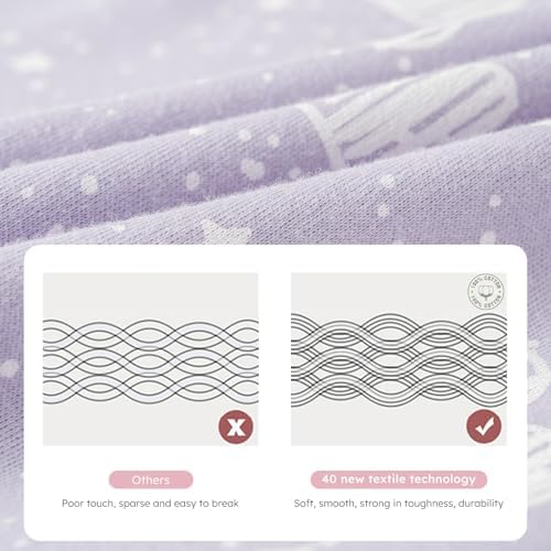 Yoofoss Baby Sleep Sack 24-36 Month 0.5TOG 100% Organic Cotton 2-Way Zipper