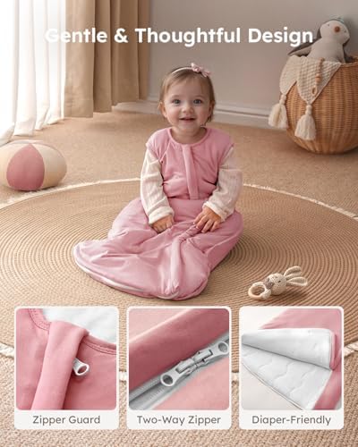 Yoofoss Baby Sleep Sack 24-36 Months Rayon Made from Bamboo 1.0 Tog
