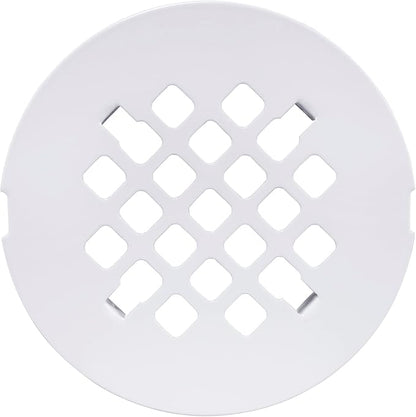Artiwell 4-1/4” OD Snap-in Shower Drain Cover, Round Shower Drain Strainer Grid, Replacement Cover, Designed for Long-Lasting