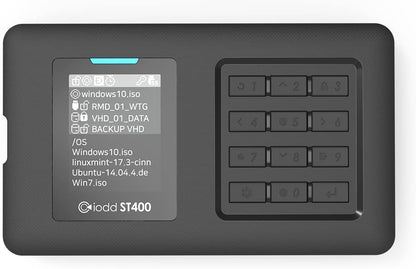 iodd ST400(1TB SSD) ST400 2.5 inch Enclosure/USB-C/Bootable Virtual ODD&HDD / AES256 Encryption Max up to 76 Digits/Write Protect / 2541 Made in Korea…