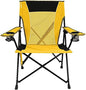 Kijaro Dual Lock Portable Camping Chairs - Versatile Outdoor Folding Sports & Lawn Chair - Locks Position Izamal Yellow