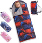 tuphen Kids Sleeping Bag - 50-77℉ 3-Season Waterproof Sleeping Bag for Boys & Girls, Lightweight 2.2 lbs Camping Gear with Compression Bag Ideal for Camping, Hiking, Indoor