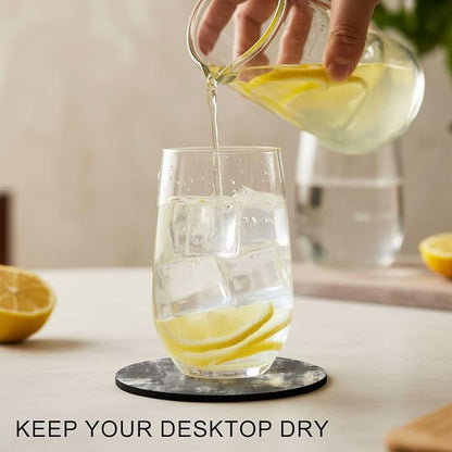 Modern Minimalist Coasters Set of 4, Absorbent Coasters