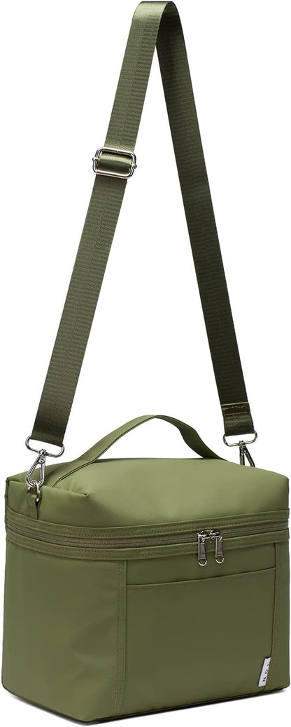 NOL Natural Organic Lifestyle Insulated Lunch Bags for Women Cooler Bag Lightweight Nylon Waterproof Lunch Box For Work