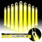 Glow Fever Emergency Safety Military Grade Glow Sticks, 10PCS, 6" Ultra Bright Light Sticks with 12 Hours Duration. Great for Hiking, Party, Camping, Blackouts, Hurricane and Survival Kits (Yellow)