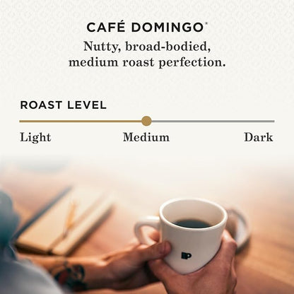 Peet's Coffee, Medium Roast Single Serve Coffee Pods - Café Domingo 32 Count (1 Box of 32 Pods)