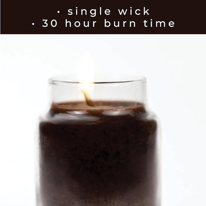 A Cheerful Giver - Caramel Macchiato Baby Scented Glass Jar Candle (6oz) with Lid & True to Life Fragrance Made in USA