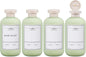 ASEVAT 10oz 4Pcs Green Plastic Refillable Travel Shampoo and Conditioner Bottles Plastic Refillable Travel Shampoo Bottles with Flip Cap Shampoo and Conditioner Dispenser
