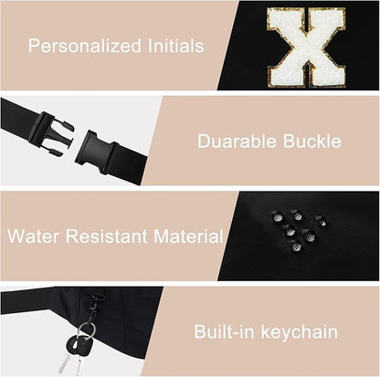 MAXTOP Large Crossbody Fanny Pack with 4-Zipper Pockets,Gifts for Enjoy Sports Festival Workout Traveling Running Casual Hands-Free Wallets Waist Pack Phone Bag Carrying All Phones