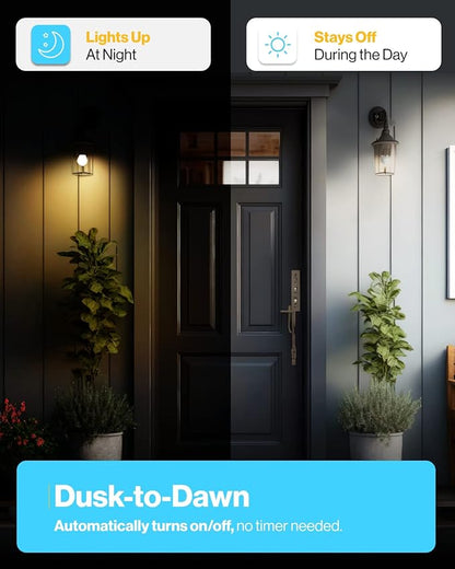 Sunco 32 Pack Dusk to Dawn LED Outdoor Light Bulb A19, Photocell Automatic for Exterior Lighting, 800 LM, 9W (60W Eqv.), 3000K Warm White, Auto On/Off Sensor, IP65 Rated UL.