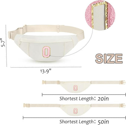MAXTOP Large Crossbody Fanny Pack with 4-Zipper Pockets,Gifts for Enjoy Sports Festival Workout Traveling Running Casual Hands-Free Wallets Waist Pack Phone Bag Carrying All Phones