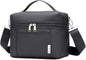 NOL Natural Organic Lifestyle Small Insulated Lunch Bags for Women Cooler Bag Lightweight Nylon Waterproof Lunch Box For Work（Small，Black）